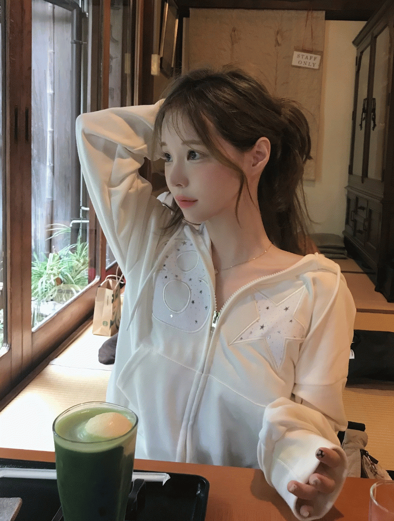 멜티드 Milky Cotton Hood Zip-Up (3colors)