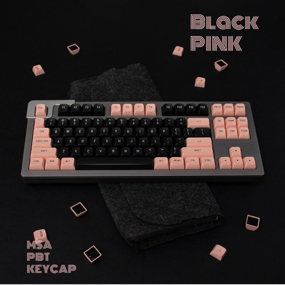 컬러칩 블랙핑크 MSA PBT 키캡 이중사출 키크론 한무무
