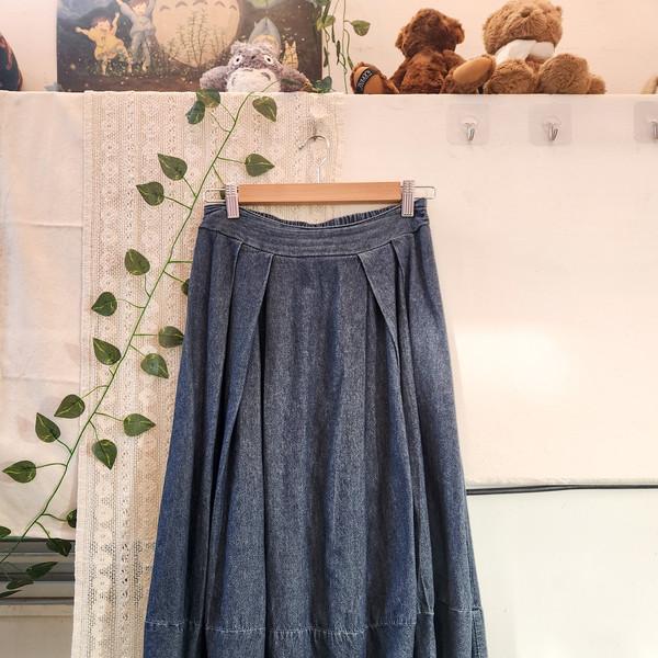 데님 호박스커트