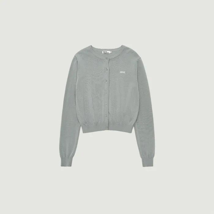 LEAF CARDIGAN (GRAY)