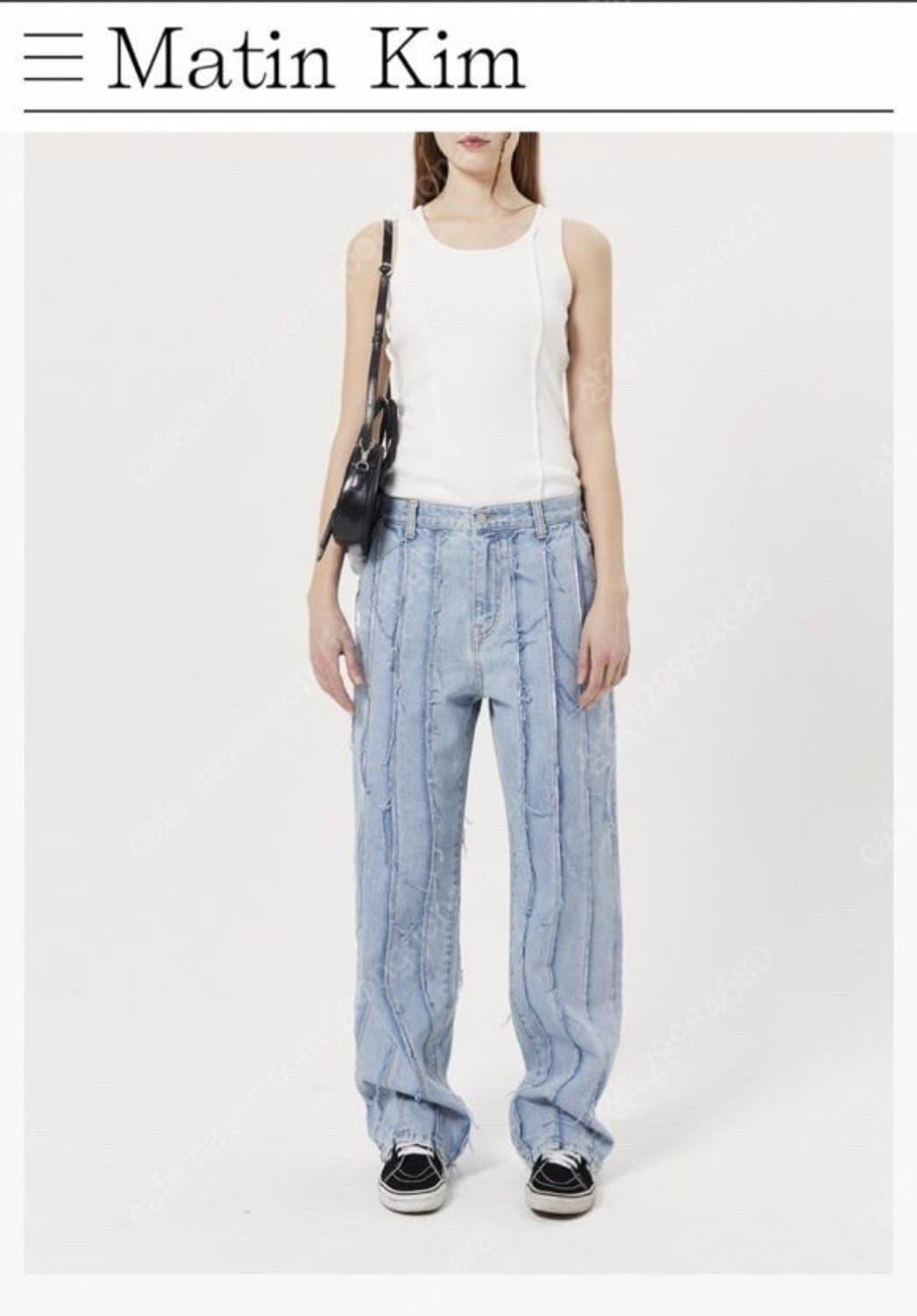 마뗑킴 루즈커팅 데님 S | 후루츠패밀리