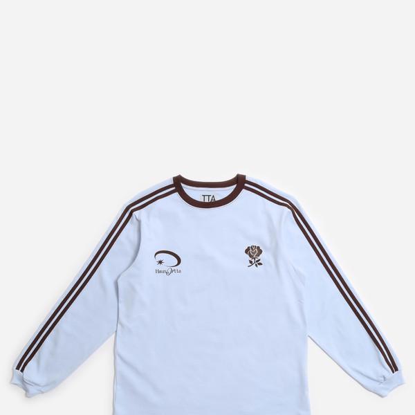 Haus Flocking Print L/S Tshirts-Keen Sky