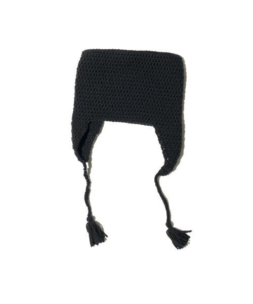 HANDCRAFT CAT EARFLAP BLACK