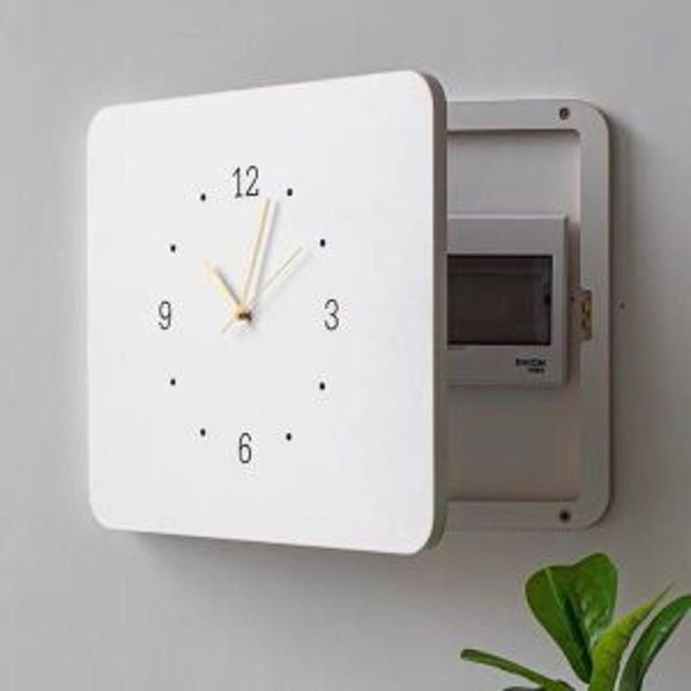 원목 모던한 두꺼비집커버 시계 분전함가리개 월클락40x30