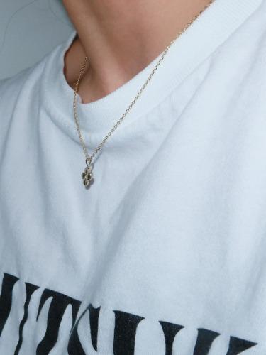 14k_LAYERED CROSS GOLD NECKLACE