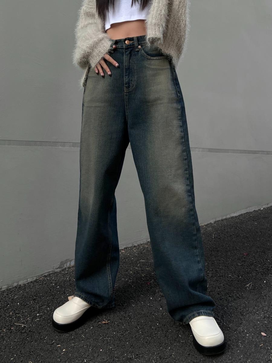 Boost Wide Denim Pants (blue)