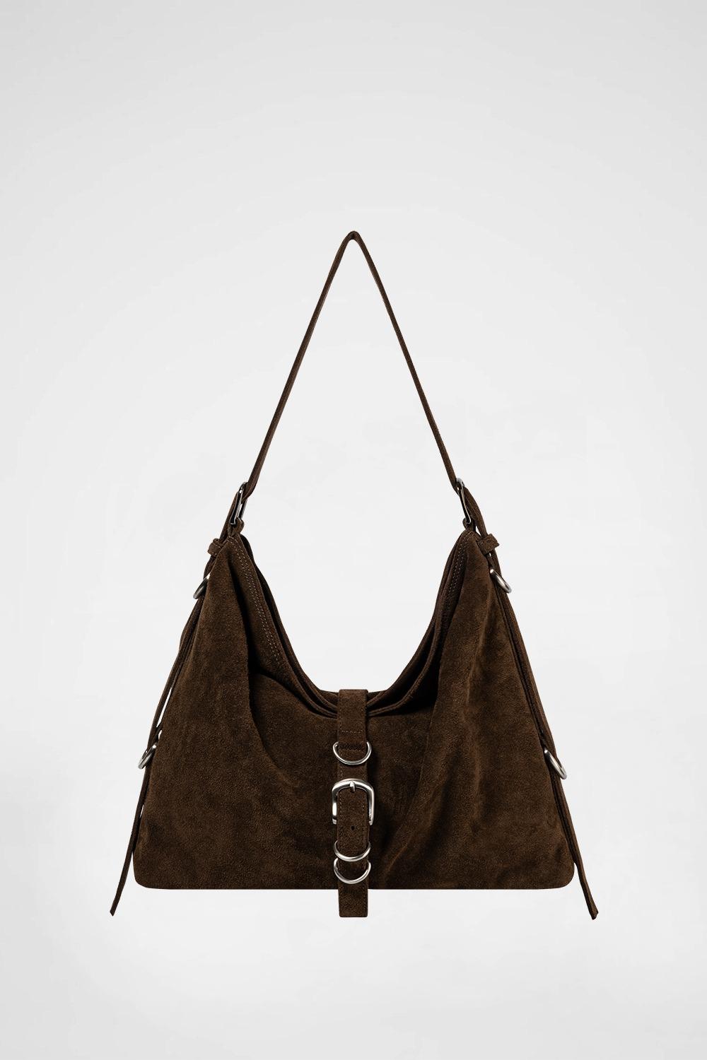 [즉시 배송] DIDI BELTED BIG BAG(2-WAY) / BROWN(SUEDE)