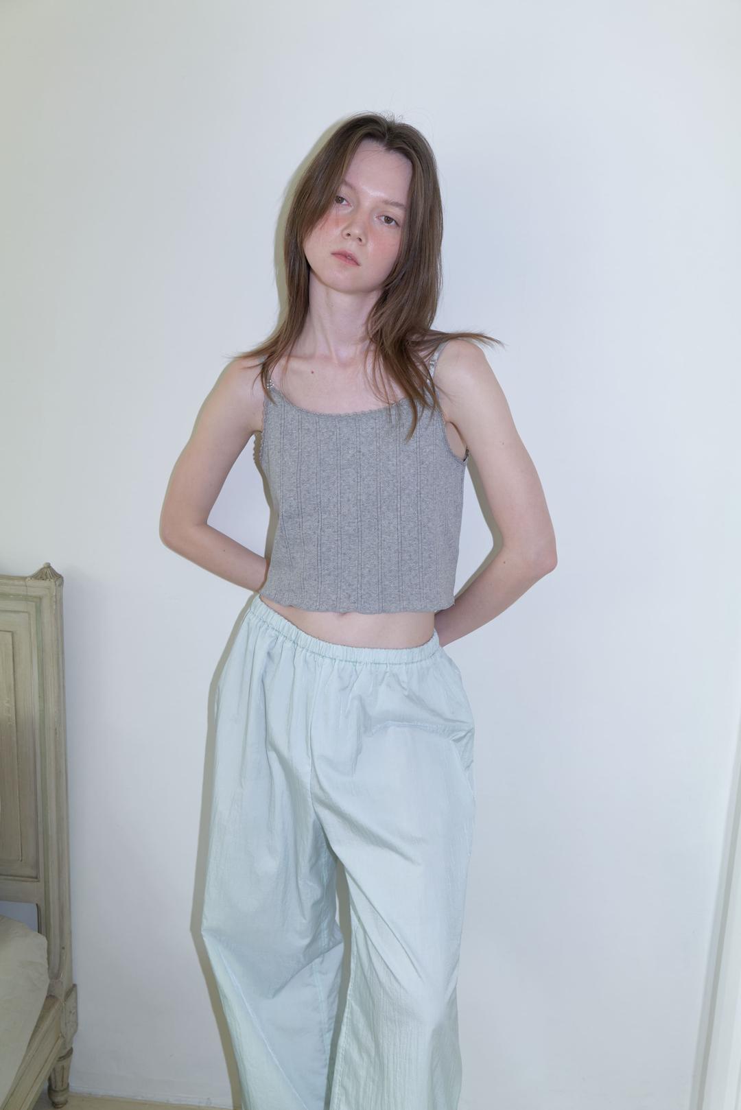 Jacquard Basic Sleeveless - Gray