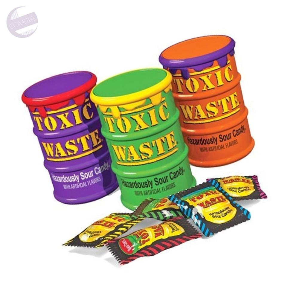 toxicwaste 3색 세상에서 가장 신 캔디 1팩3드럼 TOXIC WASTE
