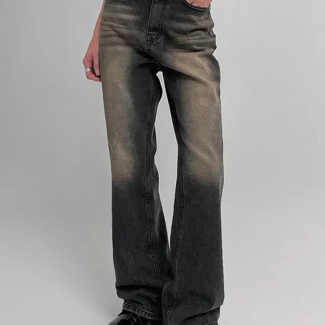 [5천장판매] 부벨 워싱 부츠컷 데님팬츠 [바지 긴바지 롱팬츠 슬림 부츠컷 데님팬츠 데님 청 워싱 데일리 빈티지]