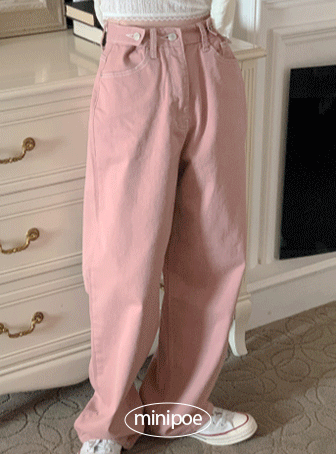 [MADE] 스티치 핑크비죠pants (1color)