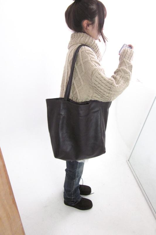 히피디피 leather shopper bag (2color)