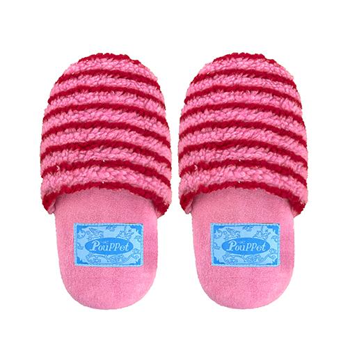 Cutie Fluffy Room Shoes - Berry