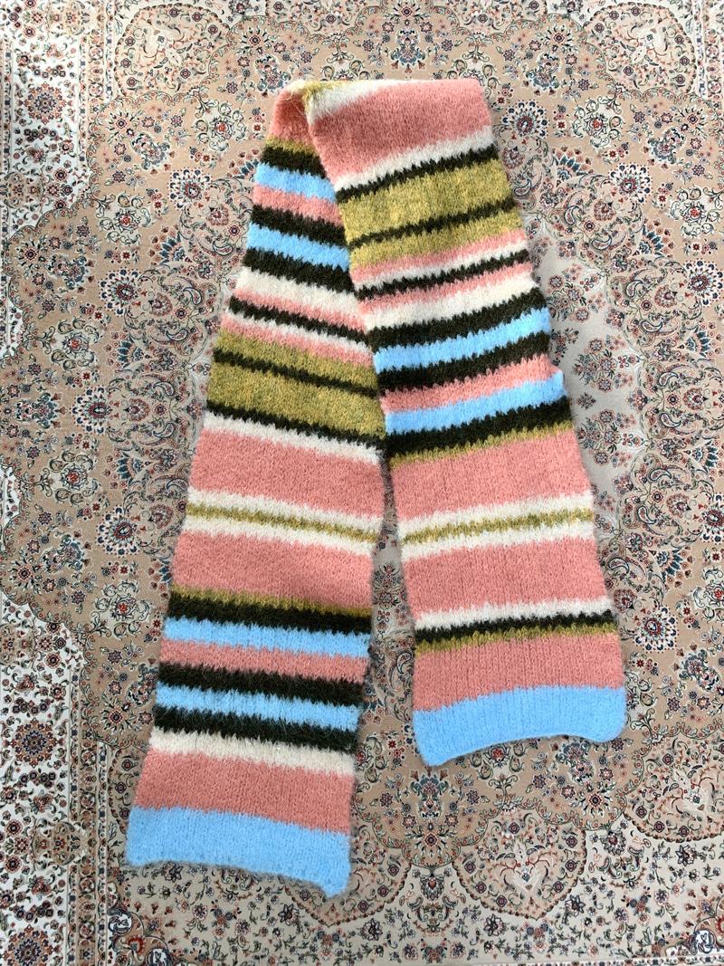 Cozy colors stripe muffler ( 3 color )