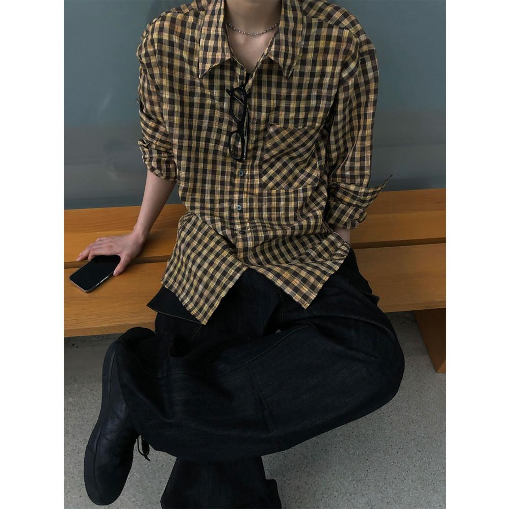 [남여공용] 이즈 체크 셔츠 (3 color)