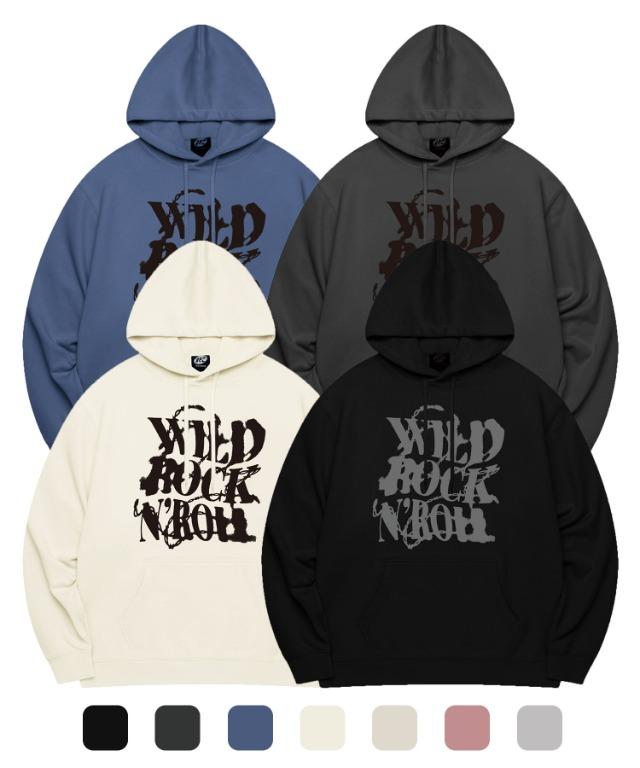 와일드 락 앤 롤 후드티셔츠 (7 COL)