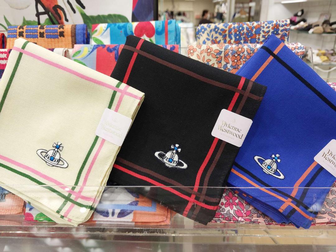 비비안웨스트우드 23FW 타탄, 격자 쁘띠스카프 겸 손수건