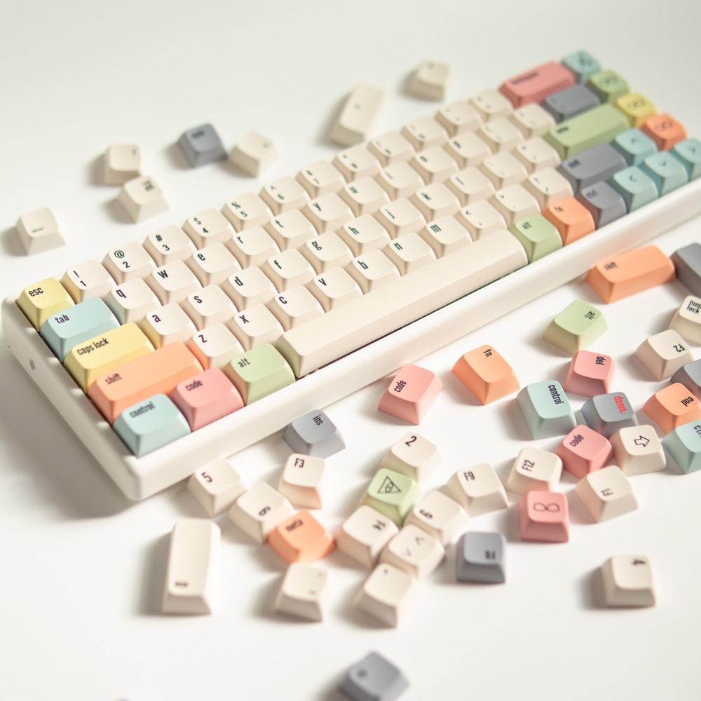 캔버스 키캡 한무무 XDA PBT 기계식 키보드 파스텔 베이지