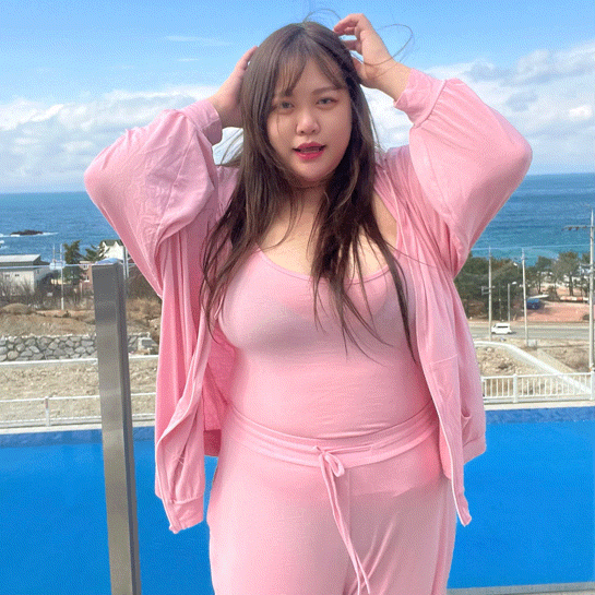 💙청량감 포카리스웨트급💙 [~120] 빅사이즈 쓰리피스 트레이닝복 세트 나시 후드 집업 와이드팬츠