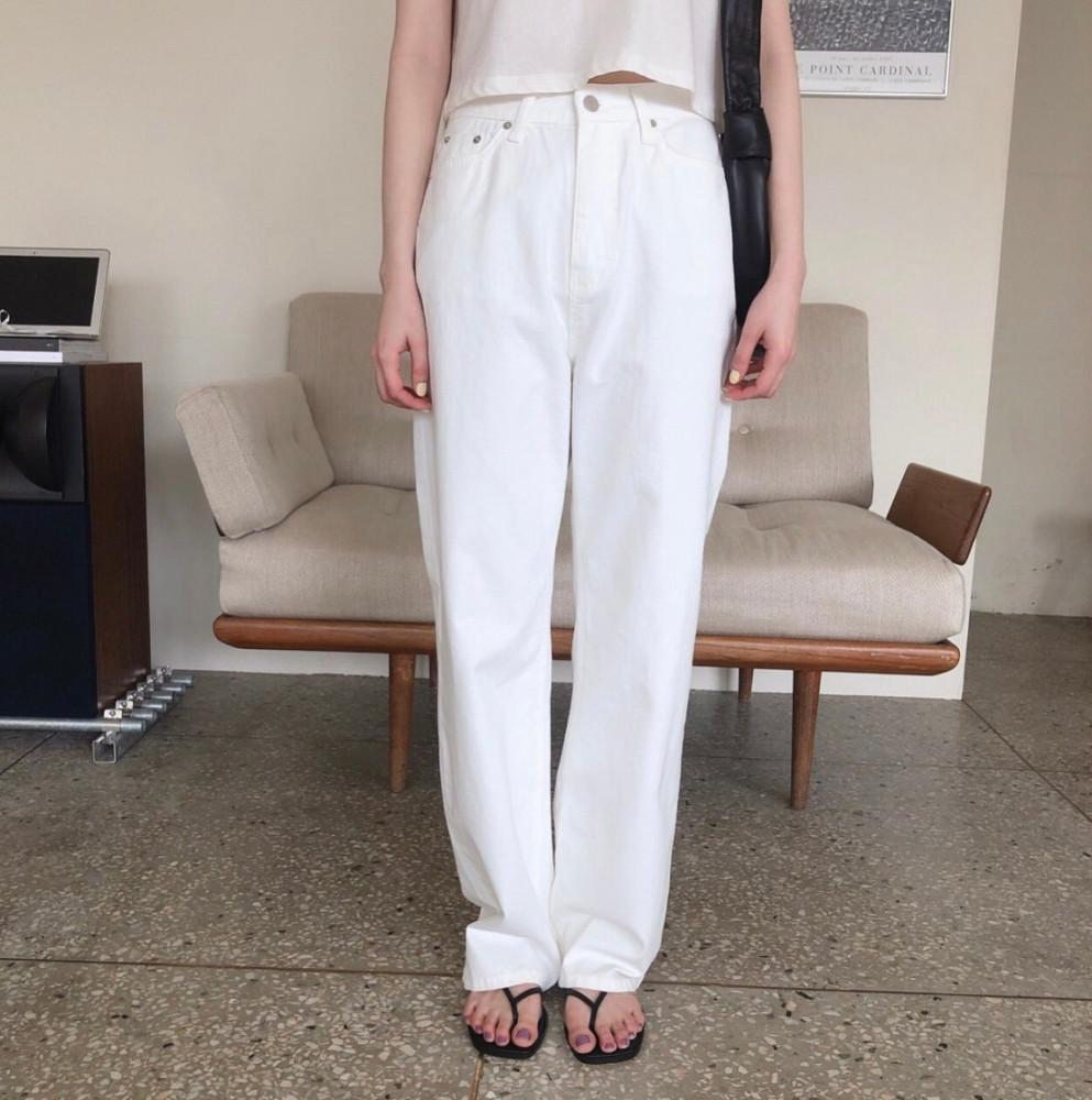 (당일배송) 오버클래식 코튼 와이드 진 2color