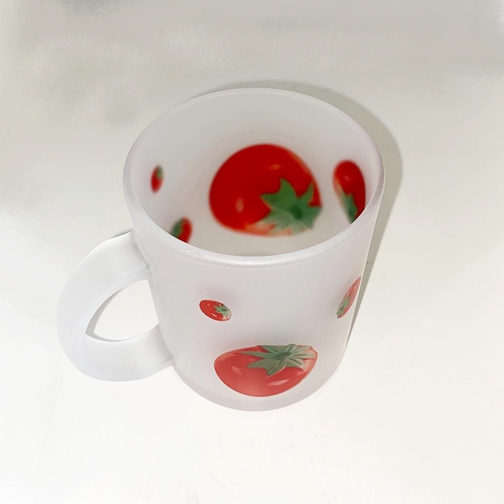 Toy tomato glass mug (matte)