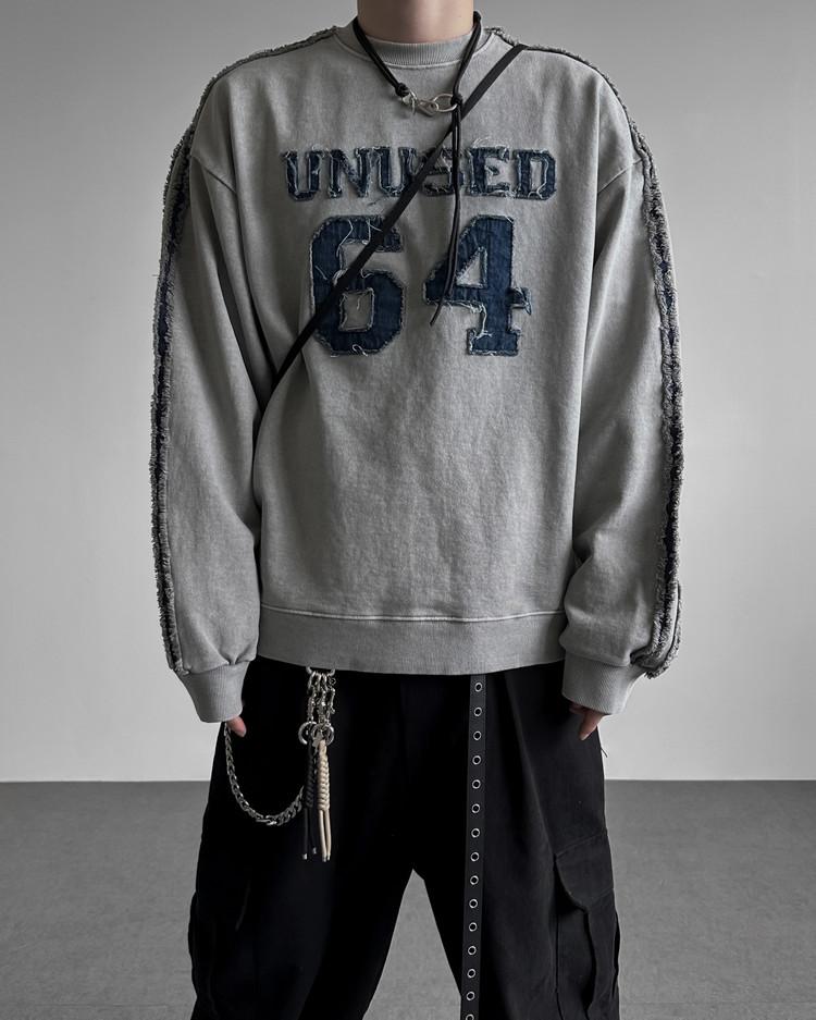 피그먼트 테이프 데끼 맨투맨 (3colors)