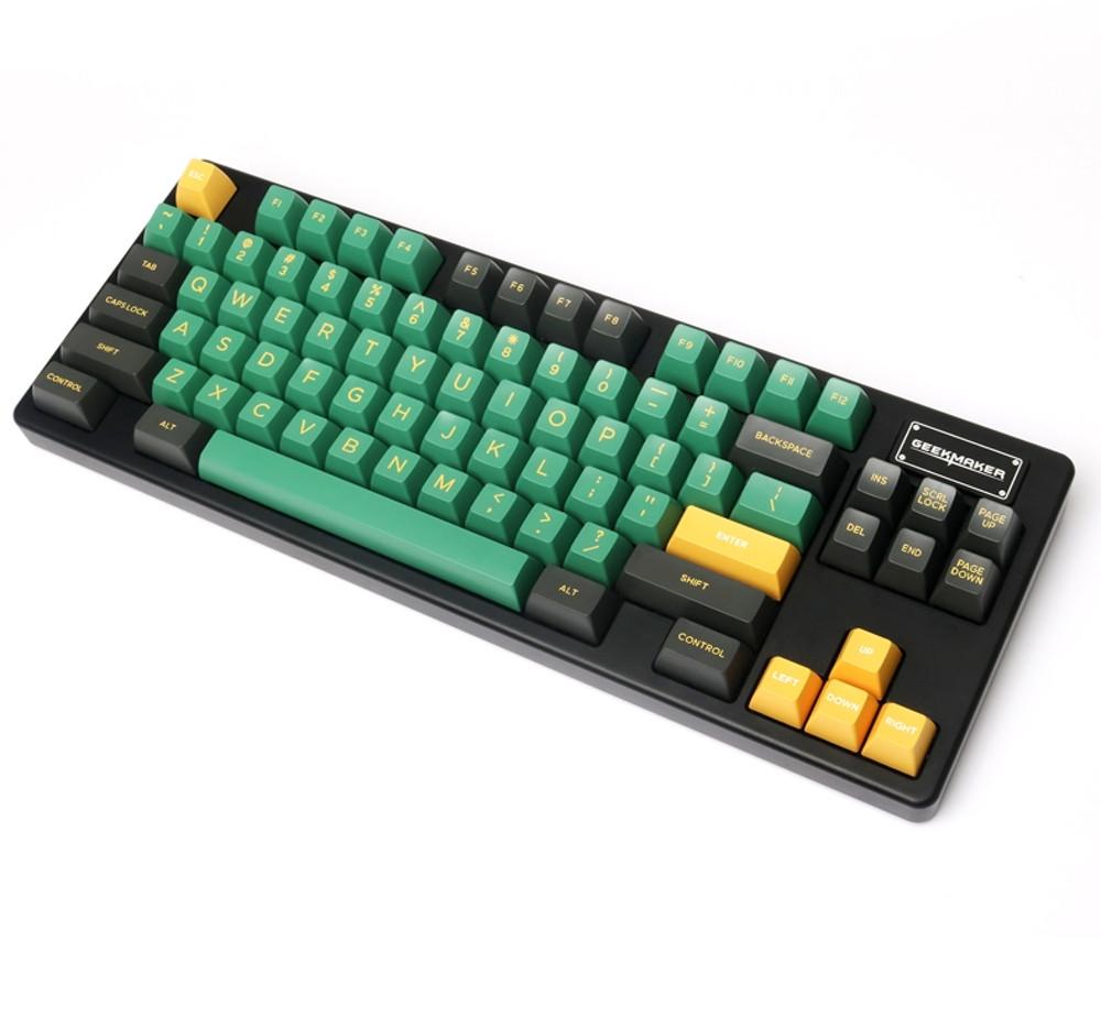 Domikey SA 키캡 ABS 그린 블랙