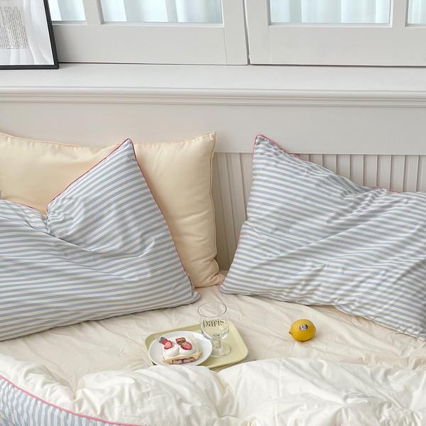 [시그니처] 비비 스트라이프 차렵이불 (기본형/리본형) 3colors