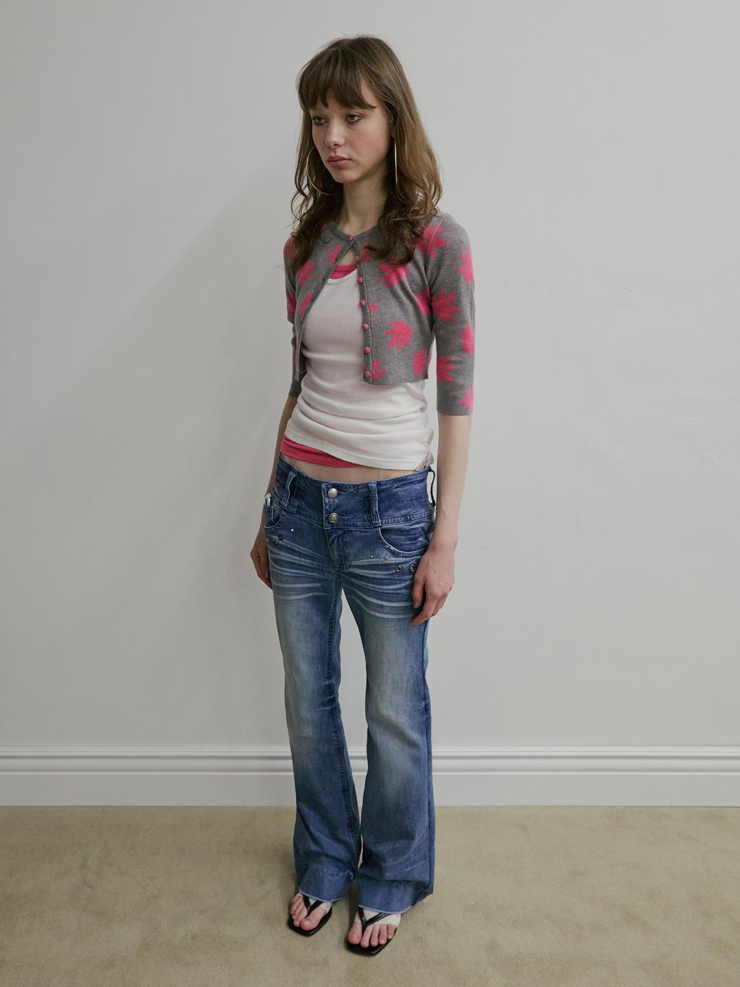 DIY Bootcut Denim Ice Blue