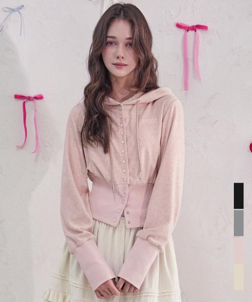 Serena Snap Hoody Zip-up_4Colors