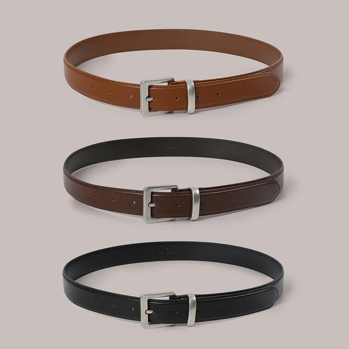 30mm Square Silver Belt - 3 Color