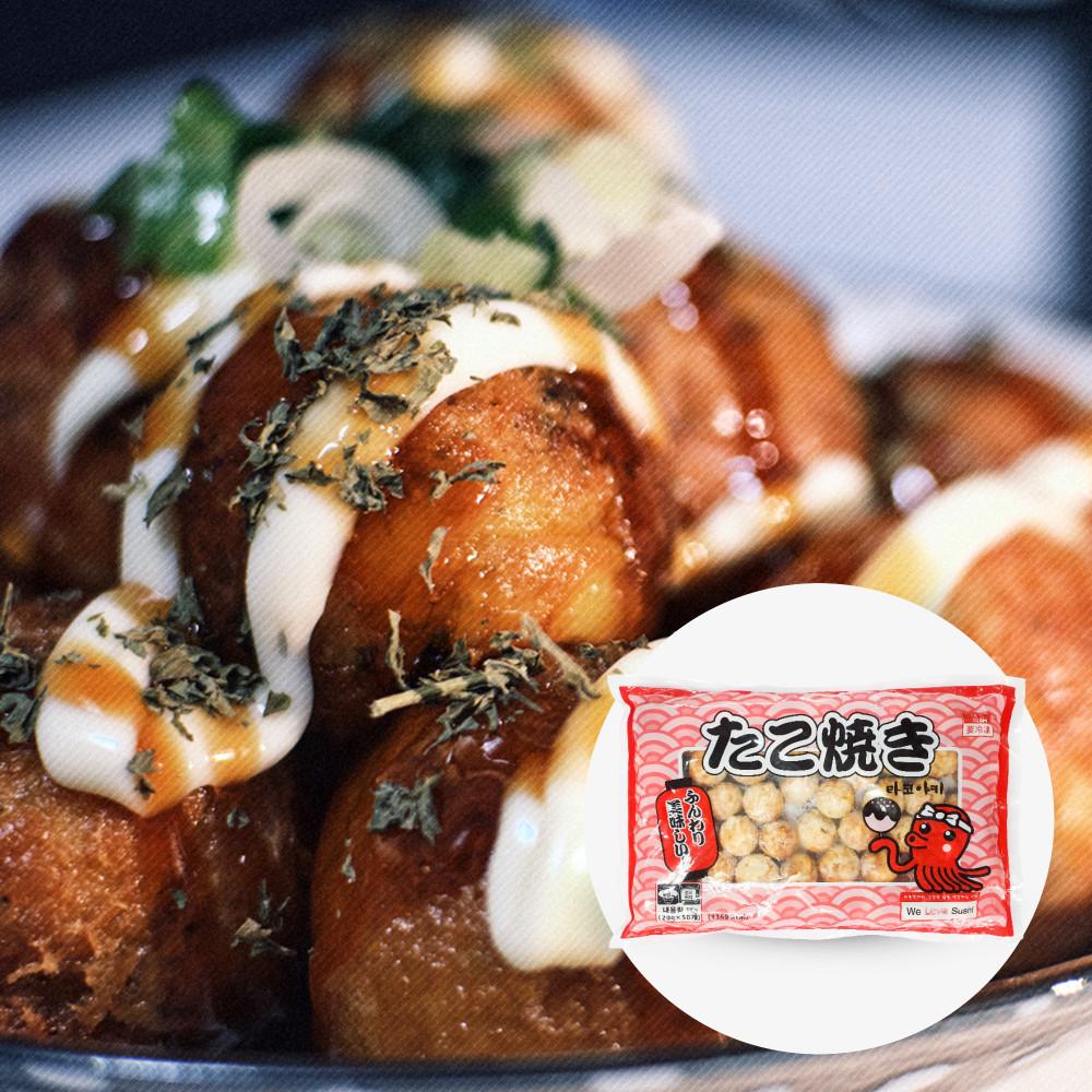타코붐 타코야끼 (1kg/50개입) 간편조리 문어빵 소스 토핑재료 추가구성