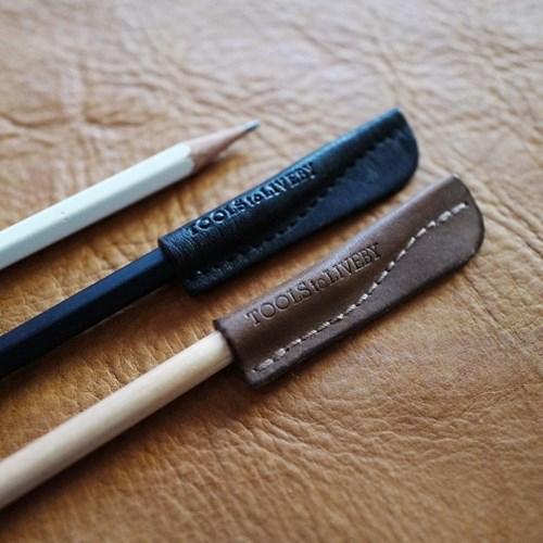 TOOLS to LIVEBY Leather Pencil Cap (black / brown)