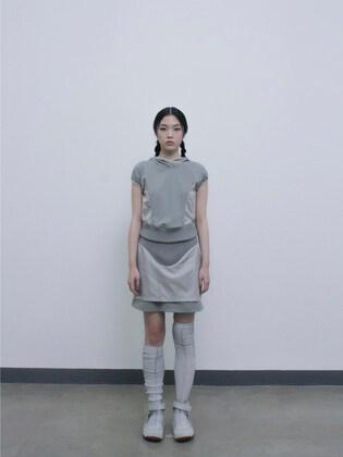 Layered Yoke Skirt / Khaki