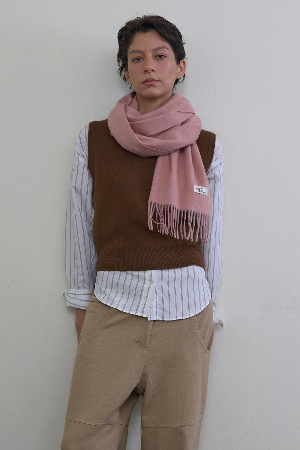Woven Scarf Solid_Rose Pink