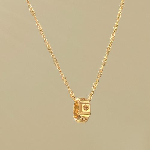 14k18k Classy Diamond mini-ring necklace