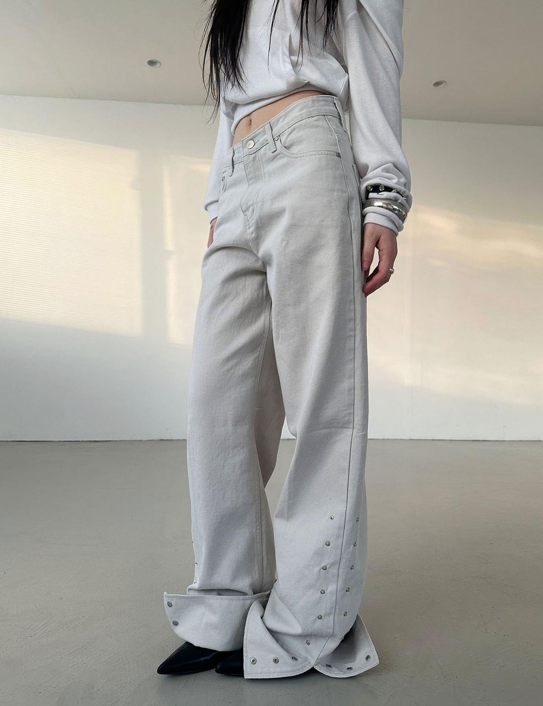 snap flip pants (2color)