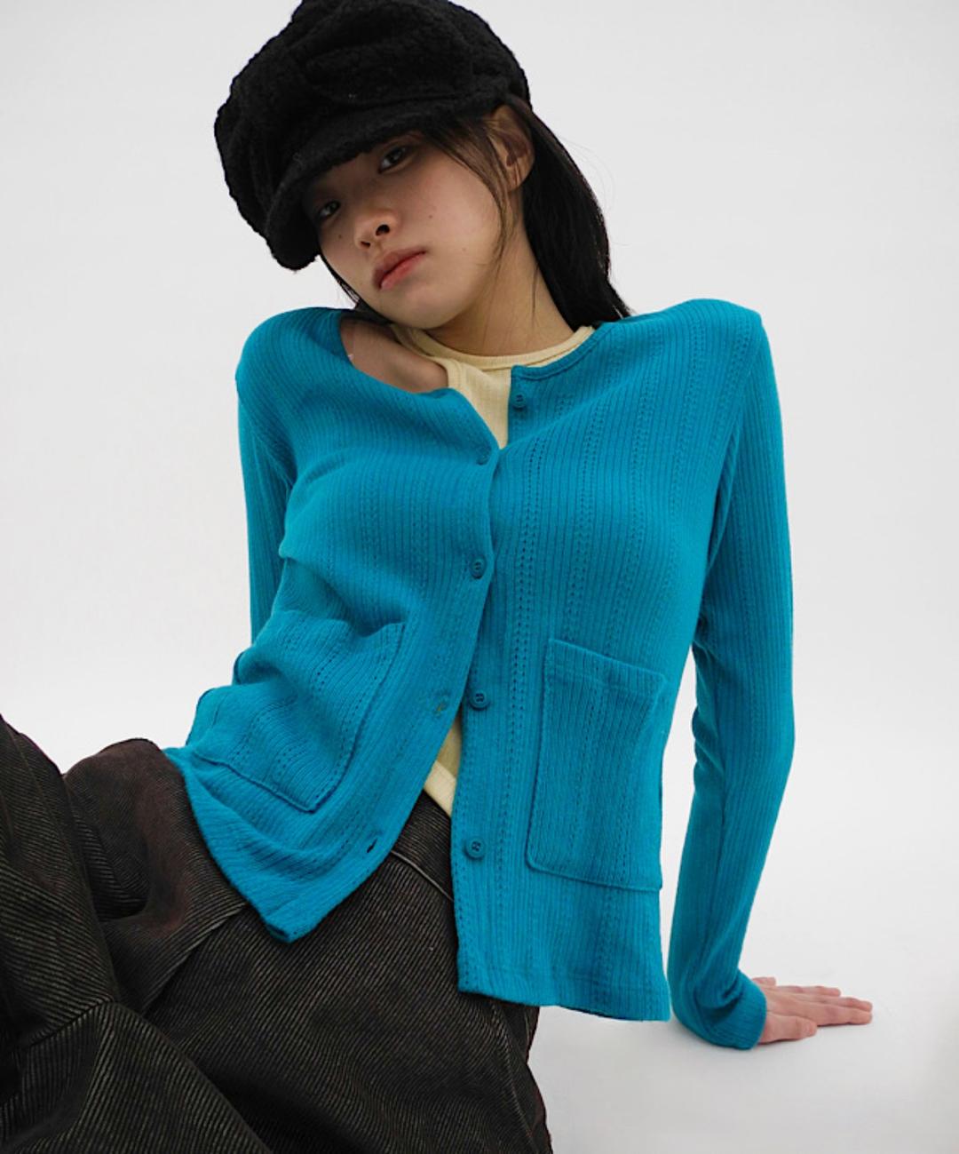 [당일출고]캔디 펀칭가디건