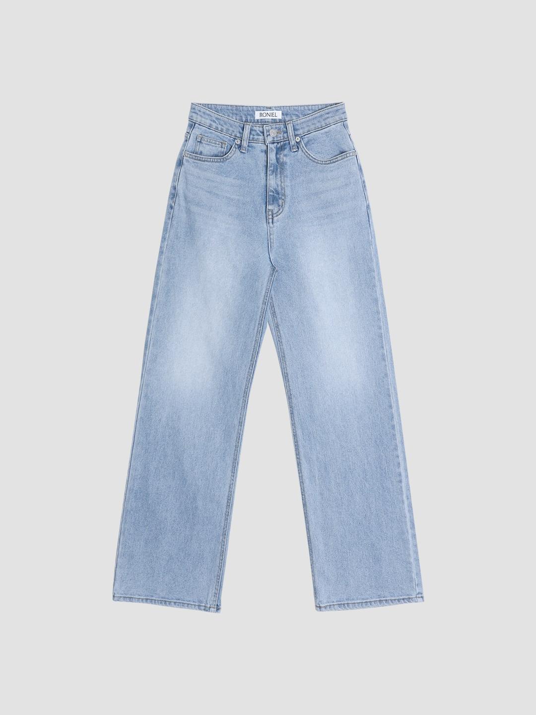 코네 연청 스트레이트 데님