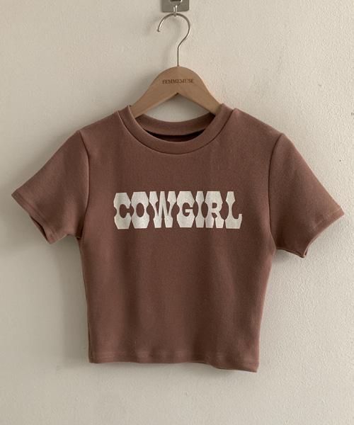 (Vintage)Cowgirl Crop Tee