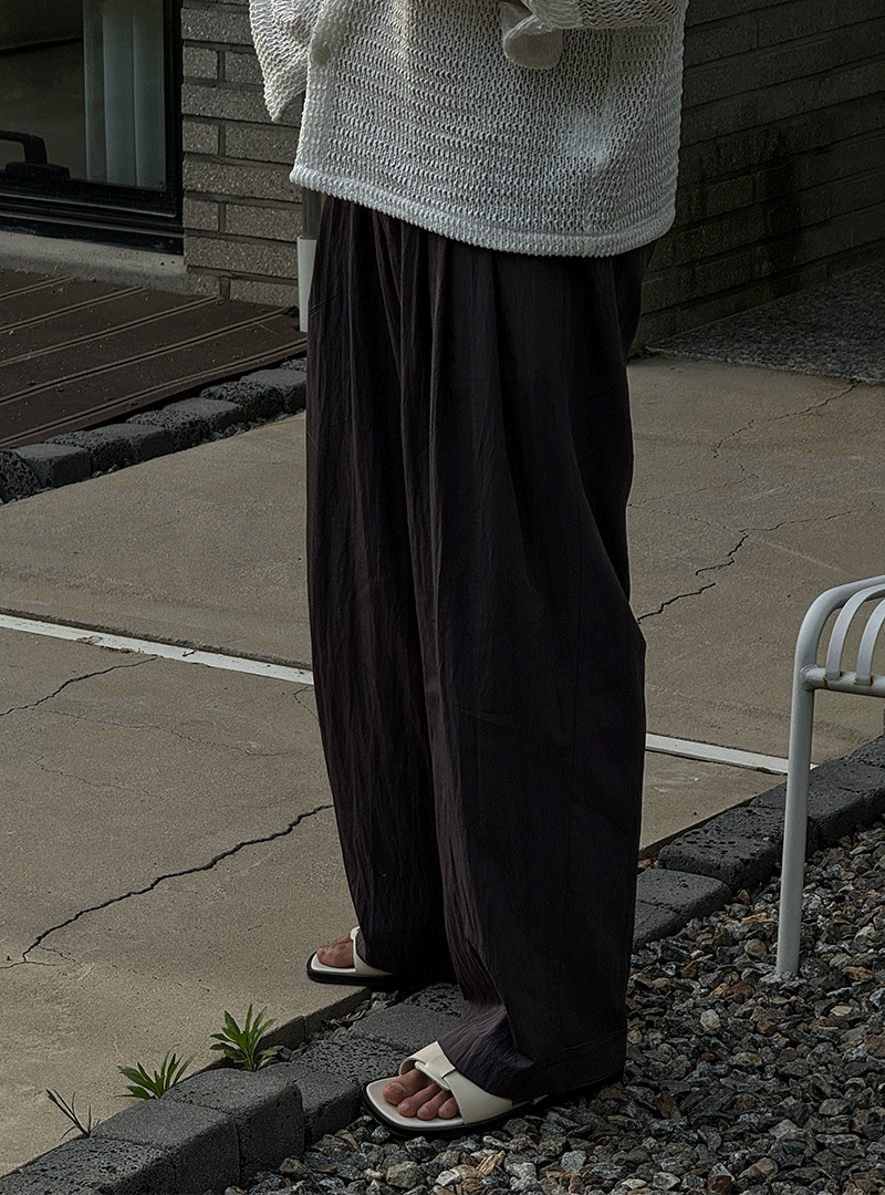 크로쉐 나일론 슬랙스