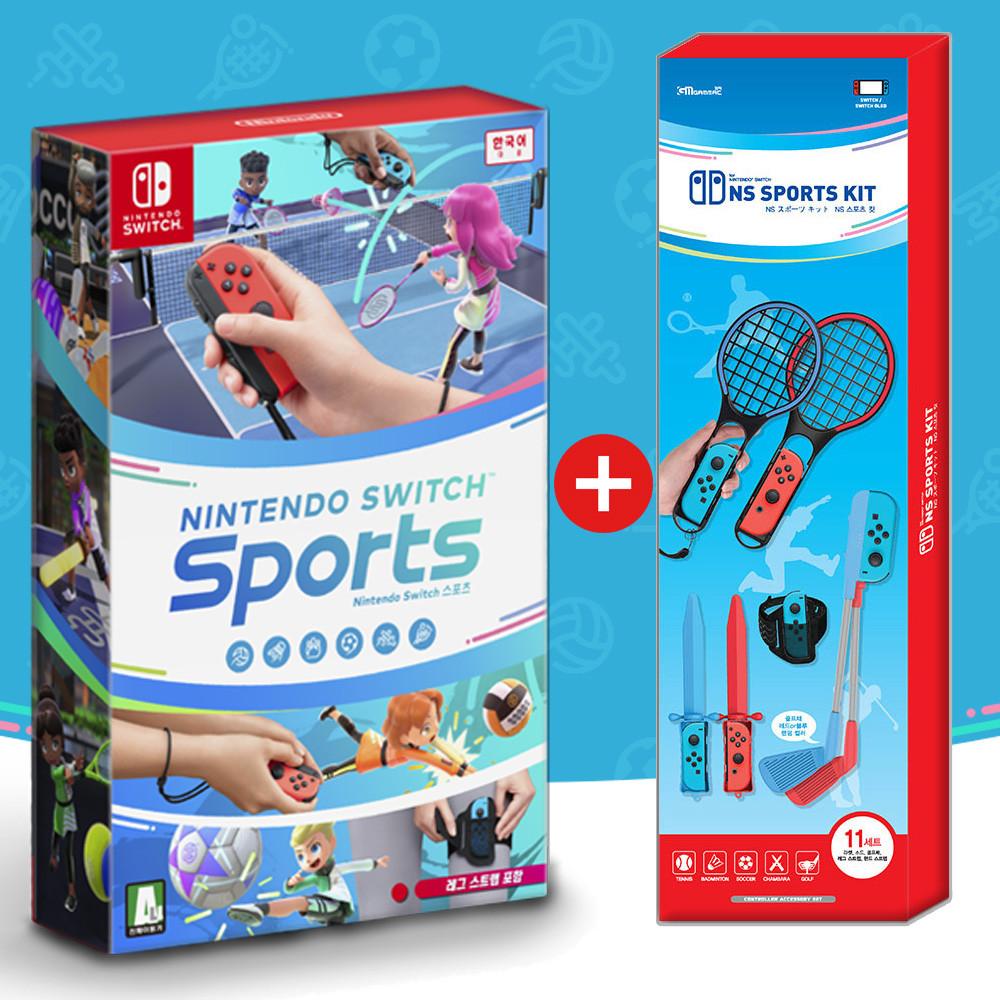 닌텐도 스위치 스포츠 게임+스포츠 올인원 키트 세트 패키지