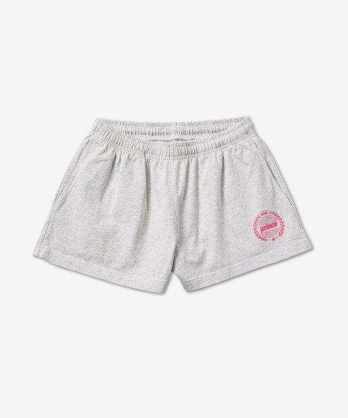 여성 프린스 크레스트 디스코 쇼츠 팬츠 - 라이트 그레이 / SH521HG