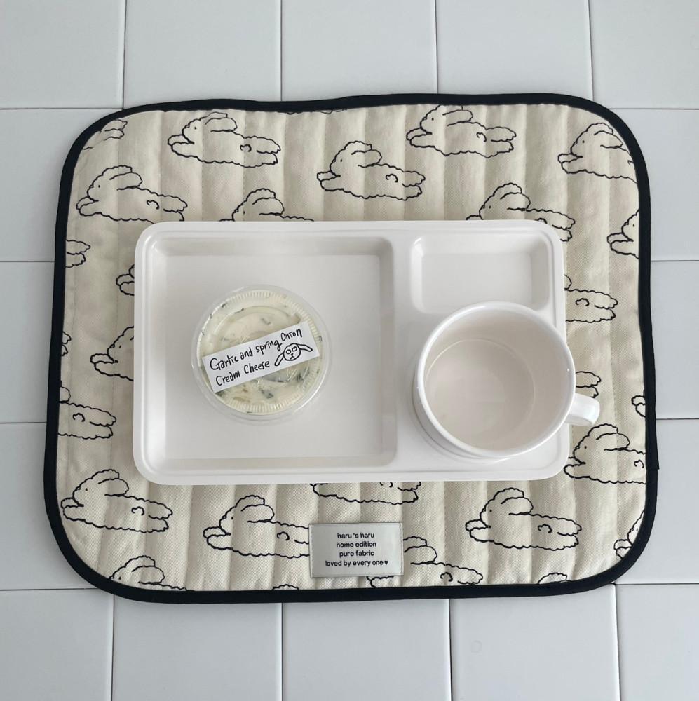 토끼 식탁매트 가전덮개