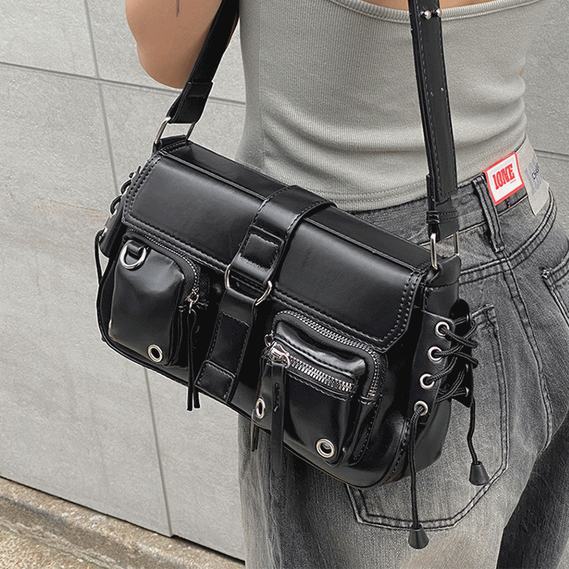 [주문폭주/고퀄] 머드 포켓 레더 투웨이 숄더 크로스백