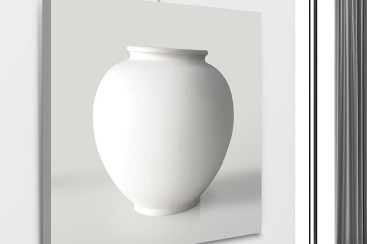 부자되는 달항아리 백자 도자기 개업 집들이 선물 인테리어 액자 No4