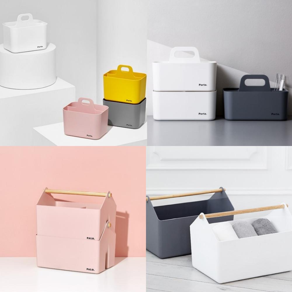 마이룸 포르타 플라스틱수납함 핸들 바스켓 다용도함 청소도구정리 수납정리함