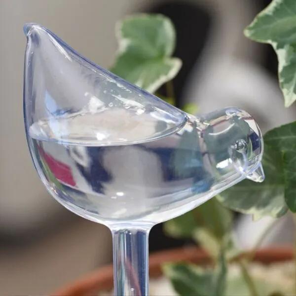 새모양 투명 플라스틱 식물 급수 장치