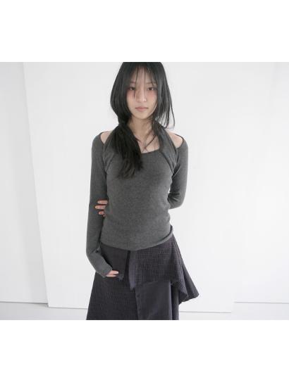 앙고라 홀터 티 (3c)