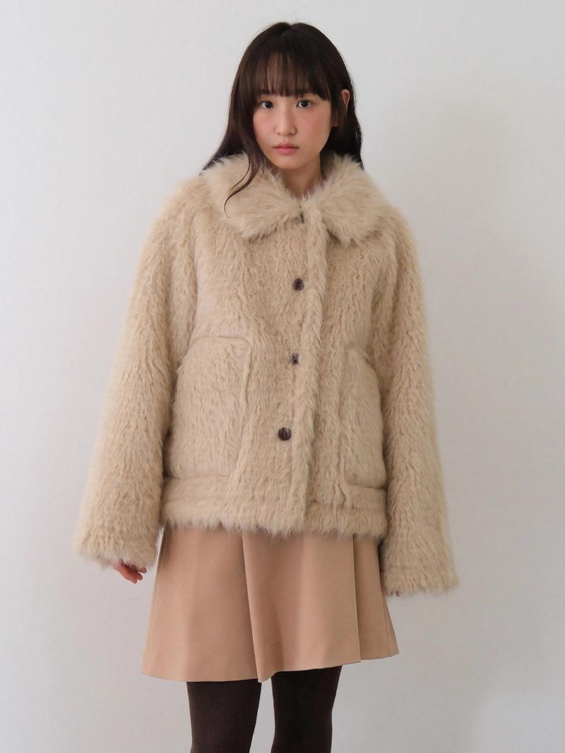 MOUI - 예약 배송 3rd) moui Shearing reversible mustang jacket (BEIGE) (11/28  18:30 이후 주문건 12월 중순말 발송)